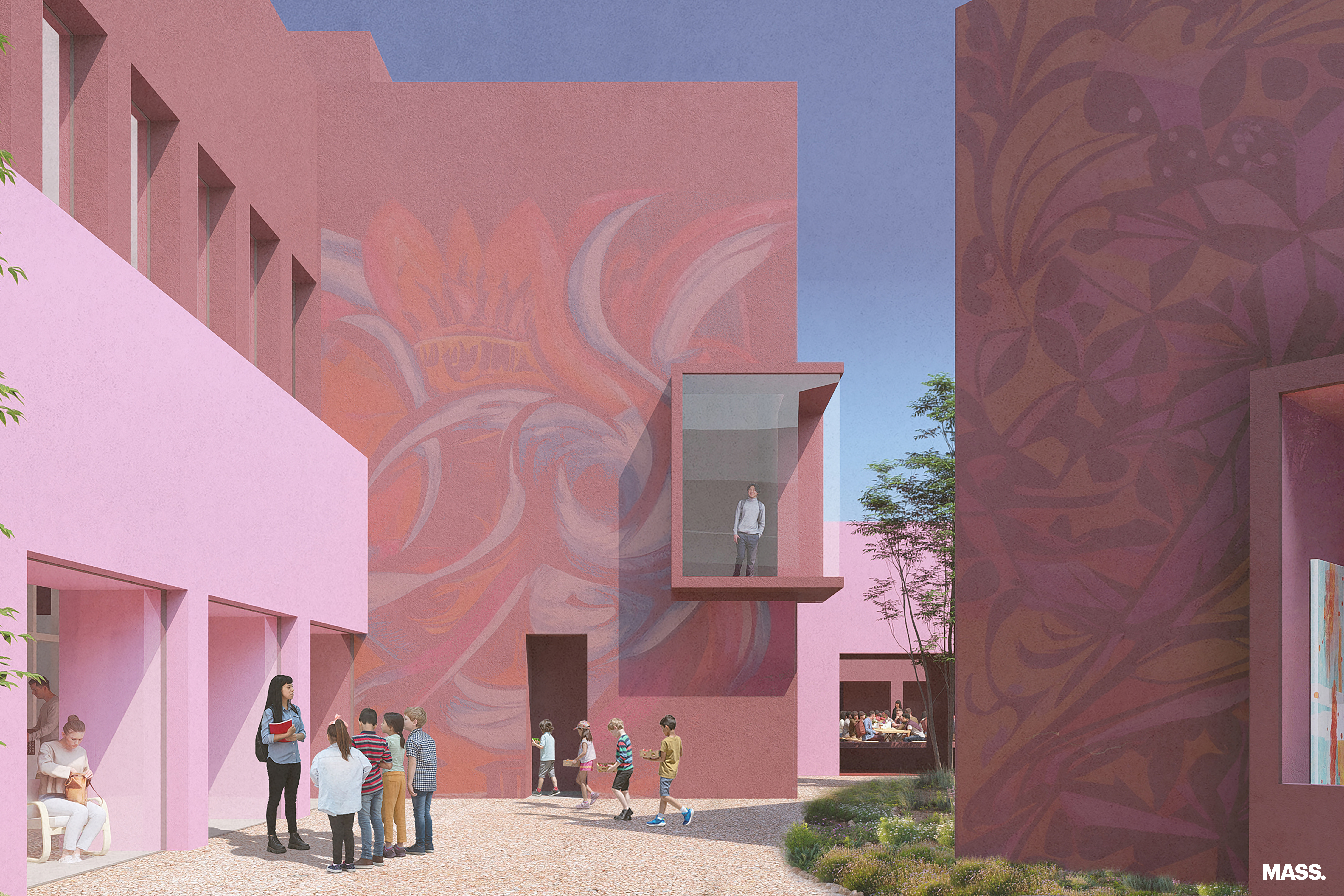MASS Design Group rendering of renovated Visual Arts Center